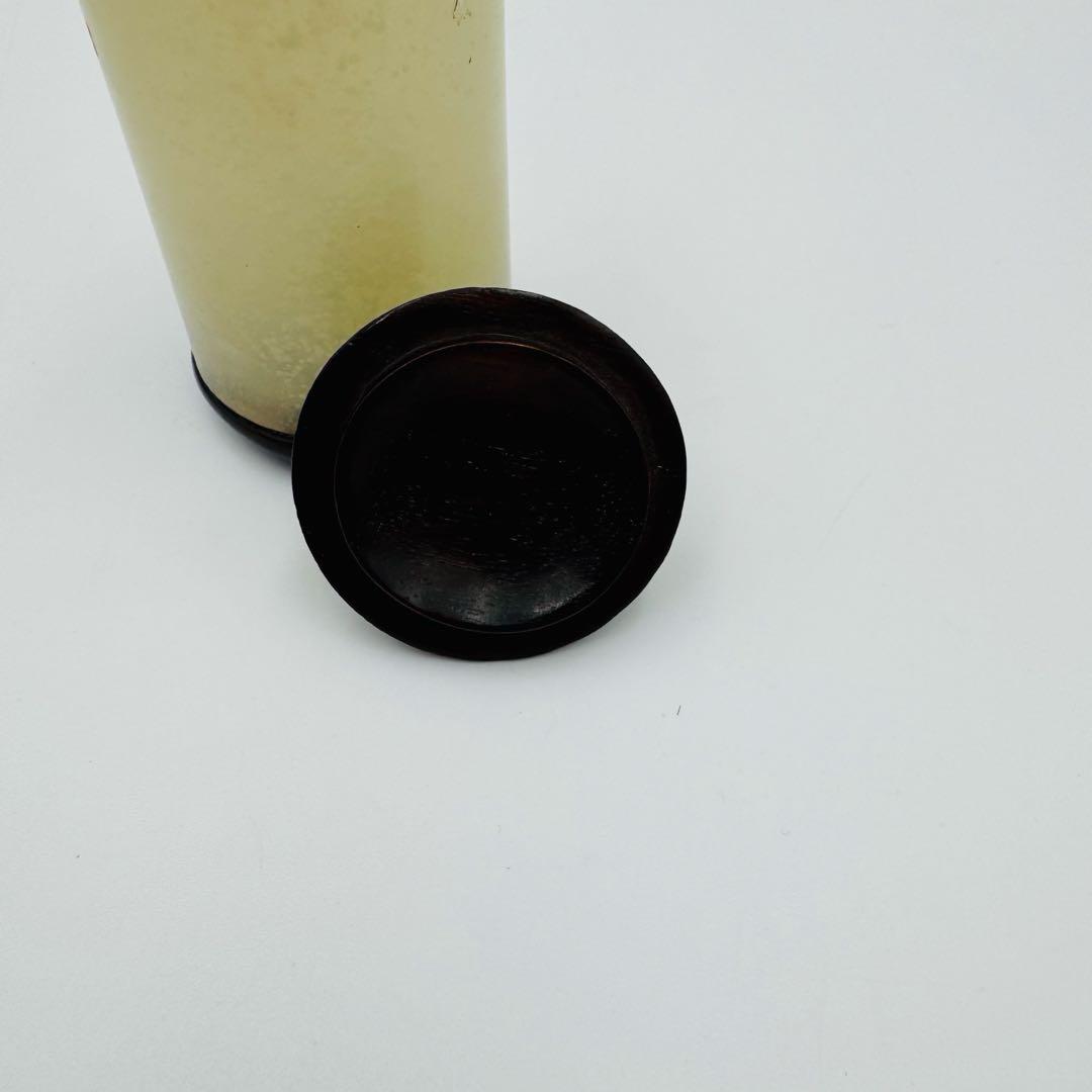 【中国美術　砡　香筒　楊枝入れ　置物　古玩】アンティーク