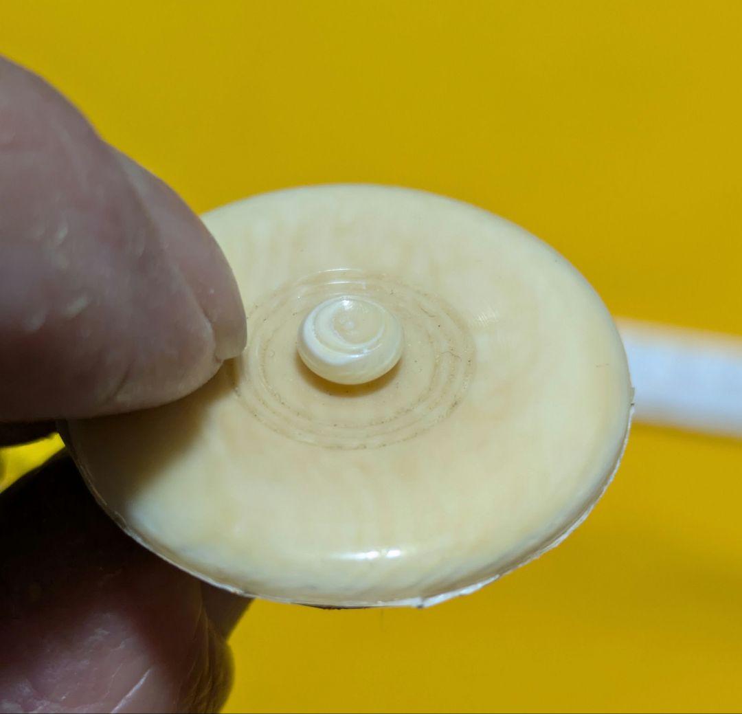 【閉店売り尽し】茶入の蓋 ３個セット（含む虫喰１個）