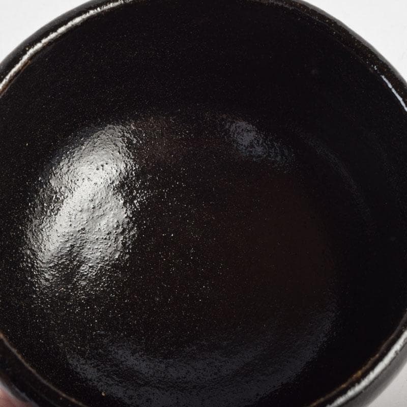 茶道具　吉村楽入作　赤楽茶碗　黒楽茶碗　一双　共箱　C　8998