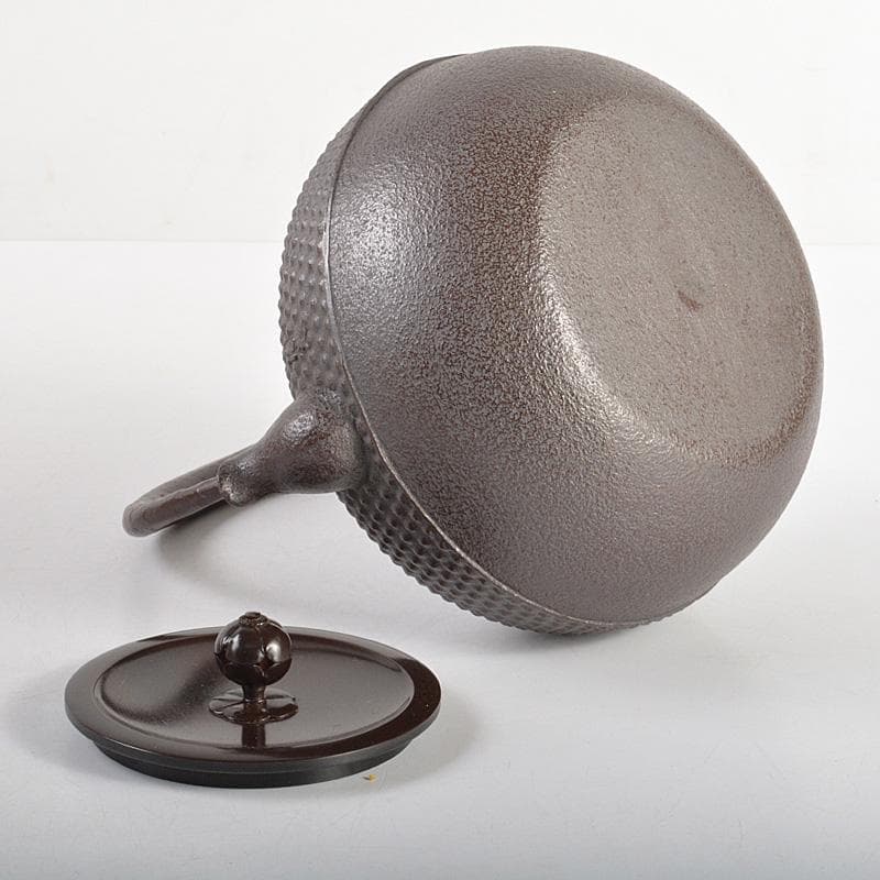 煎茶道具　釜師　佐藤清光作　霰文　鉄釜　鉄瓶　共箱　D　R5666C