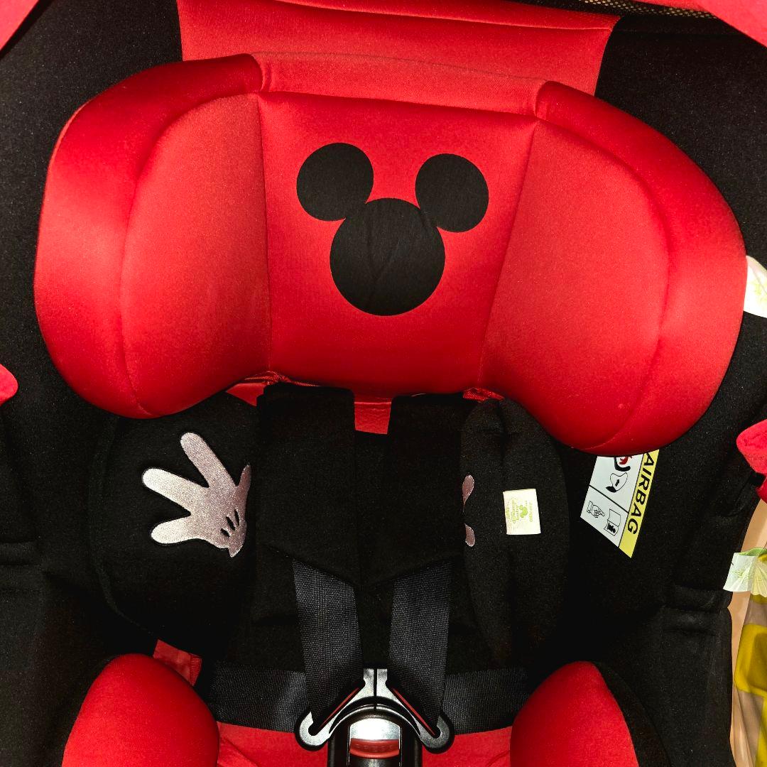 極美品 ターンシート ミッキーマウス チャイルドシート ISOFIX 西松屋限定