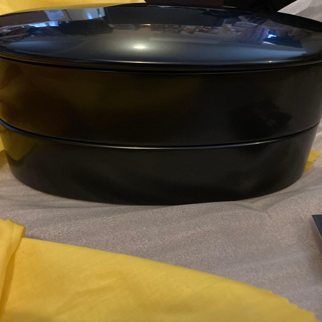 輪島塗　二段重　オーバル型　吉田漆器工房　ひな祭り　花見　テーブルコーディネート