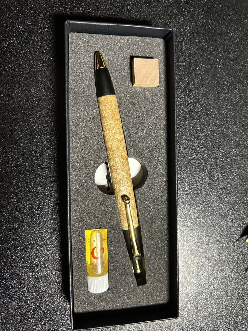野原工芸　楓　スタンダードボールペン　玉クリップ　ゴールド