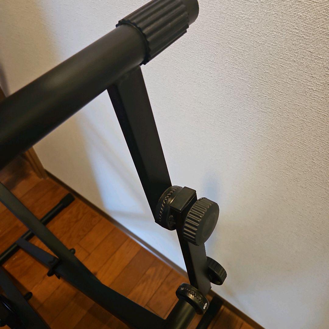 ashton２段　キーボードスタンド 　拡張スタンド高さ、幅調整可能 黒