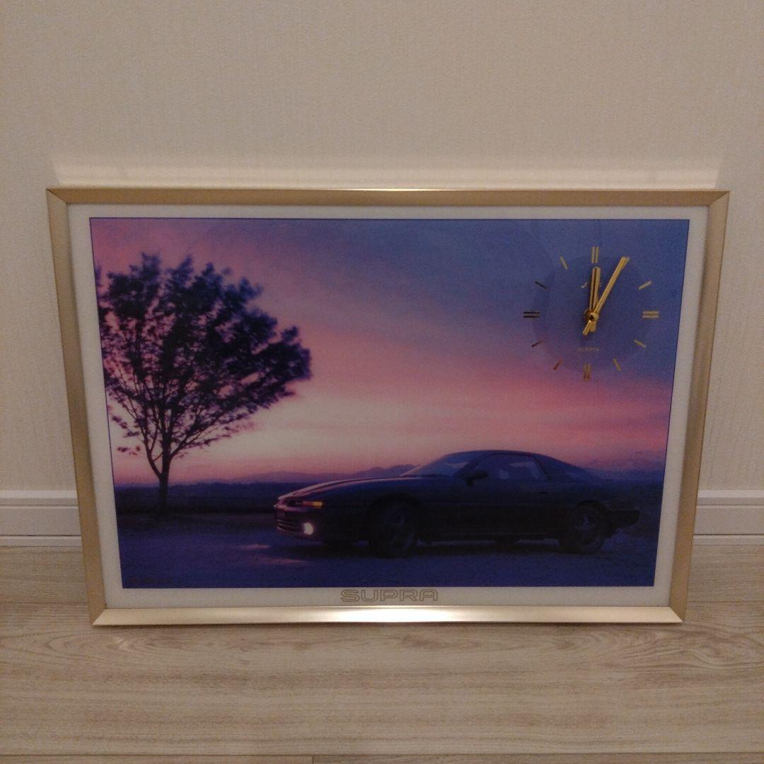 TOYOTA SUPRA 時計付パネル 希少品 レア物