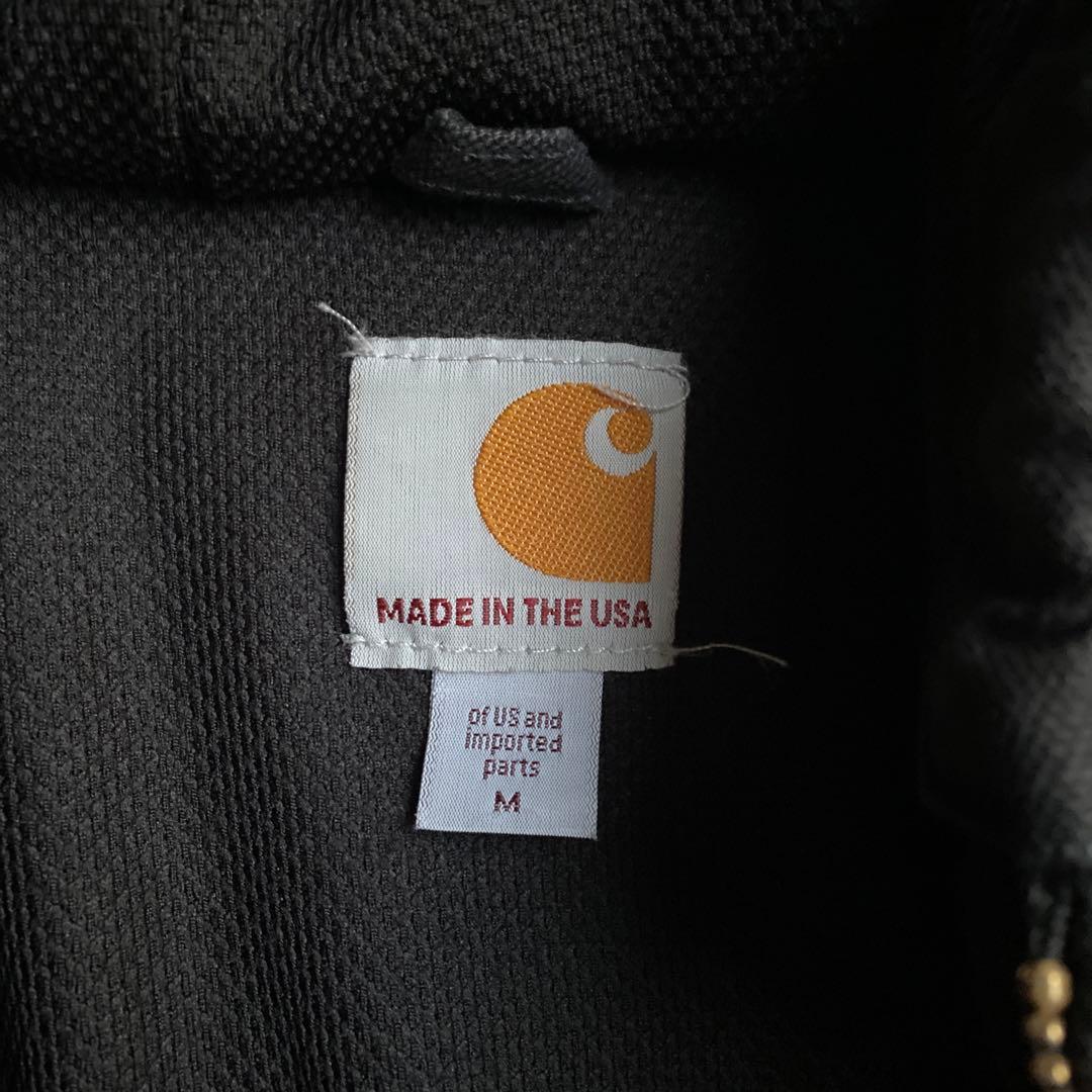 【USA製】カーハート アクティブジャケット BLK ブラック M ダック生地