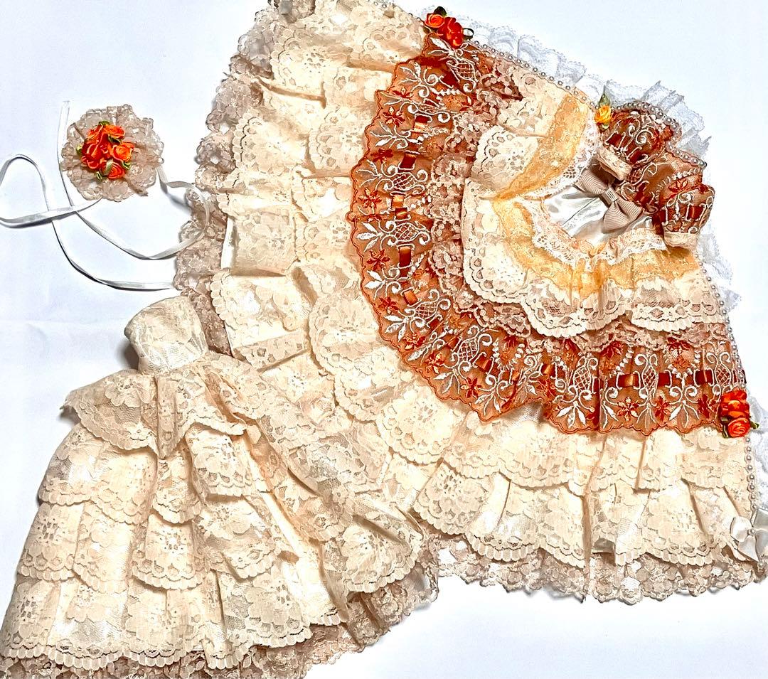 1/6ドール用ドレスセット　ハンドメイド