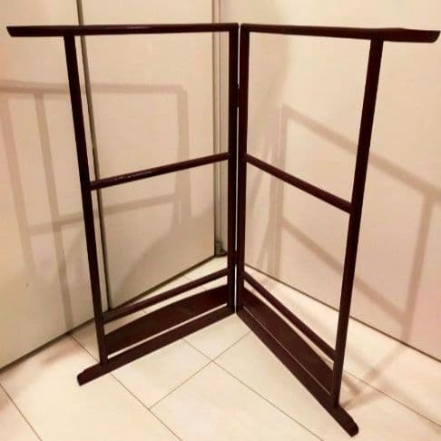 木製衣桁ミニサイズ 鶴の絵柄