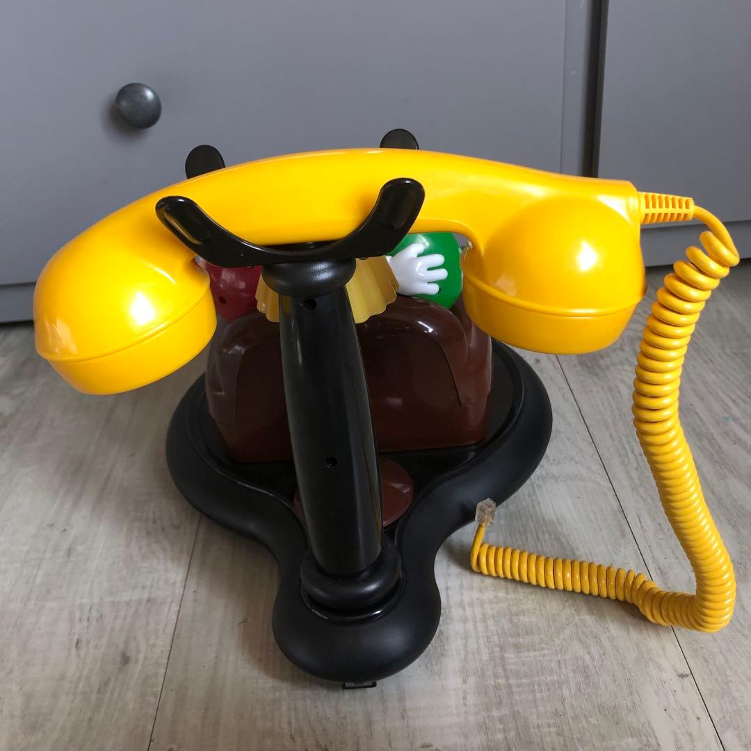 新品箱付きデッドストックアメリカUSA限定ビンテージM&Msフィギュア電話機