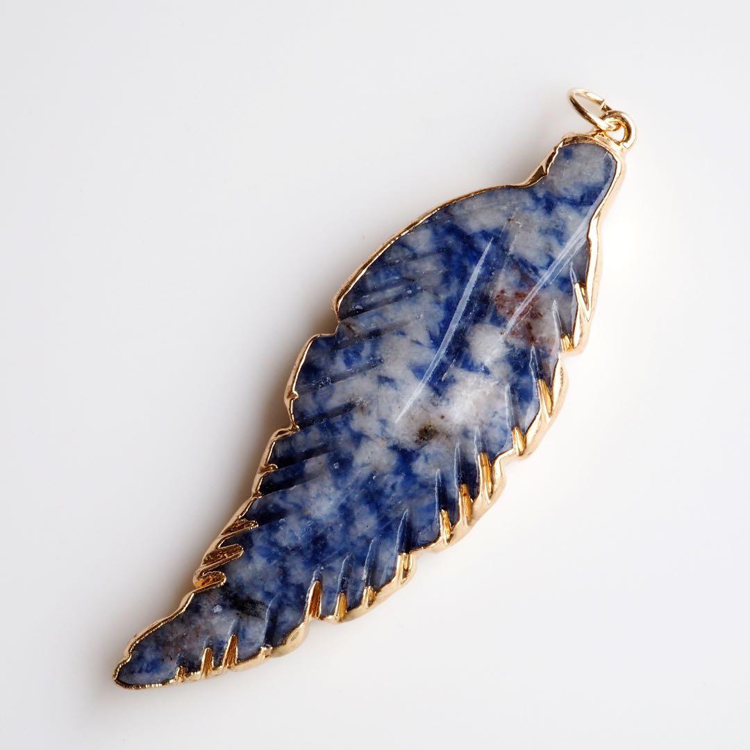 【Noel】天然シリシャスシスト×ジルコニアの大粒ネックレストップ