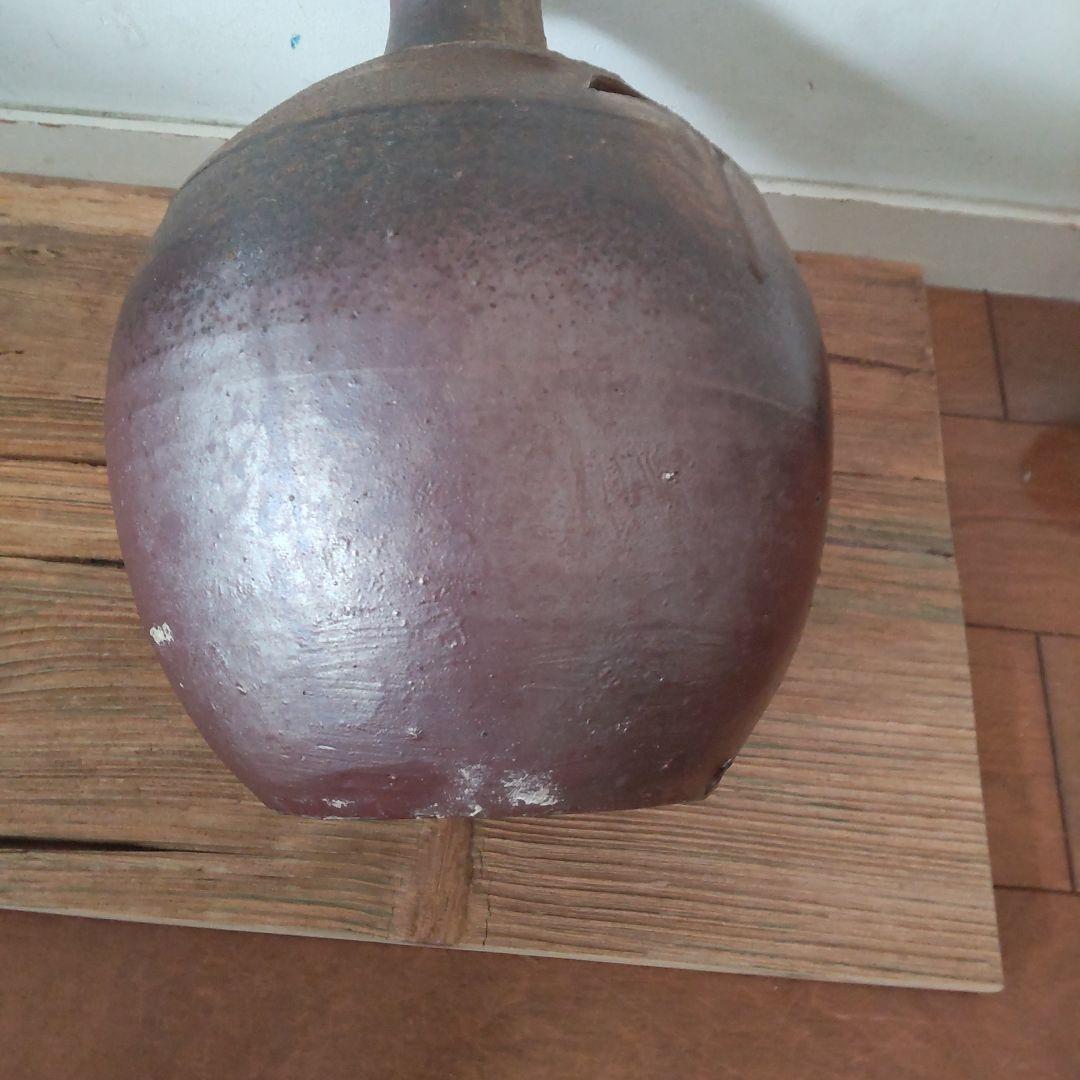 人間国宝、備前焼、藤原啓、松竹梅透花入