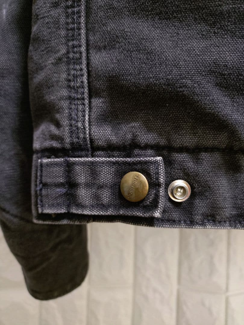 激レア80sUSA製カーハートデトロイトジャケット黒MジョニーデップJ430NX