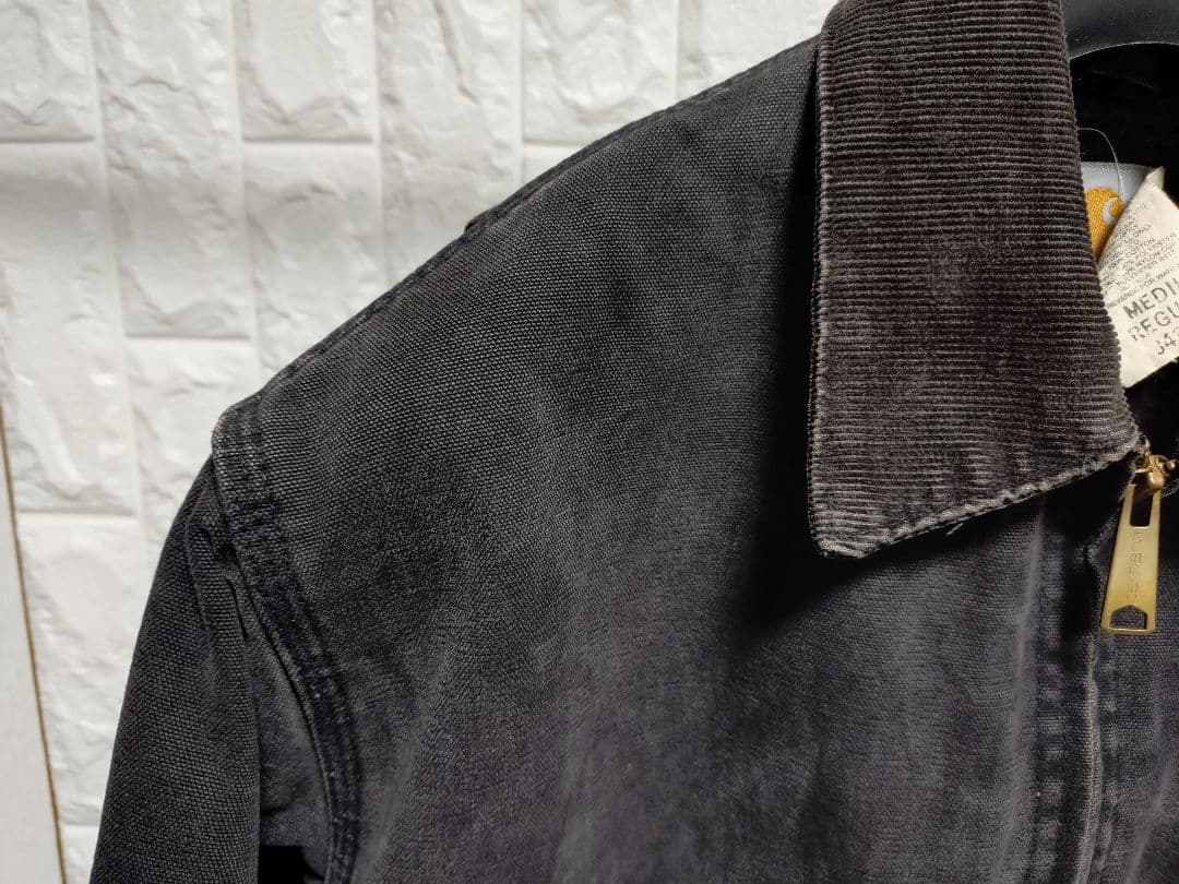 激レア80sUSA製カーハートデトロイトジャケット黒MジョニーデップJ430NX