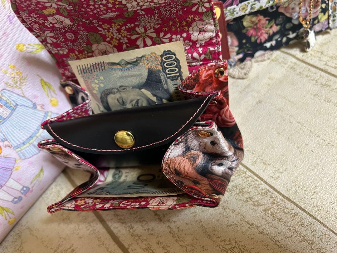 よーぽん様　ジョリーフルール L字ポーチ スマート長財布 小財布ベア