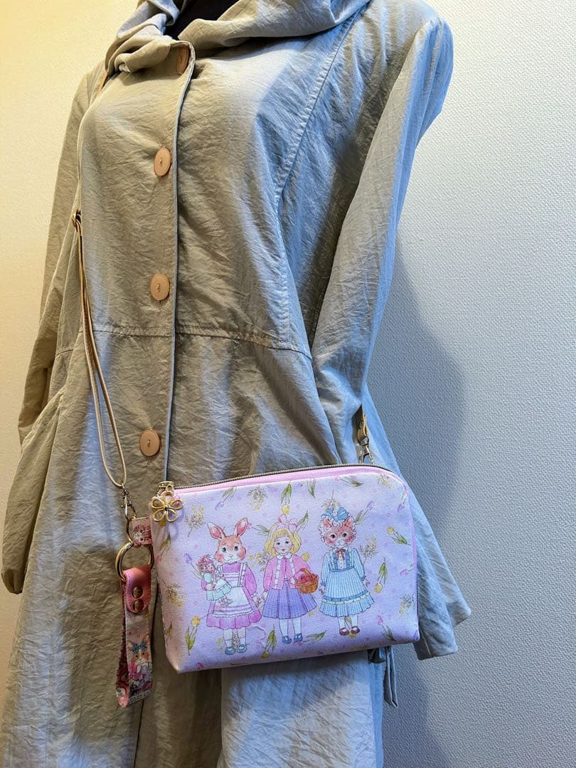 よーぽん様　ジョリーフルール L字ポーチ スマート長財布 小財布ベア