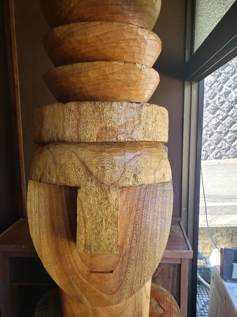 rehue(レイウェ)南米パタゴニアの彫刻*欅けやき