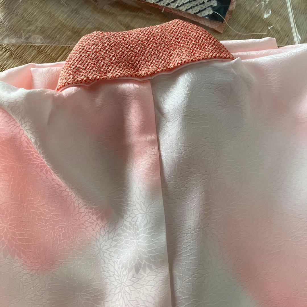 ご予約品 藤娘きぬたや反物より 七五三　四身祝い着　振袖と同誂え長襦袢セット