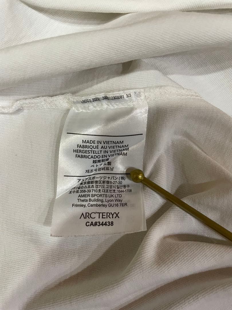 Arc’teryx system_A solarium ss T ホワイト