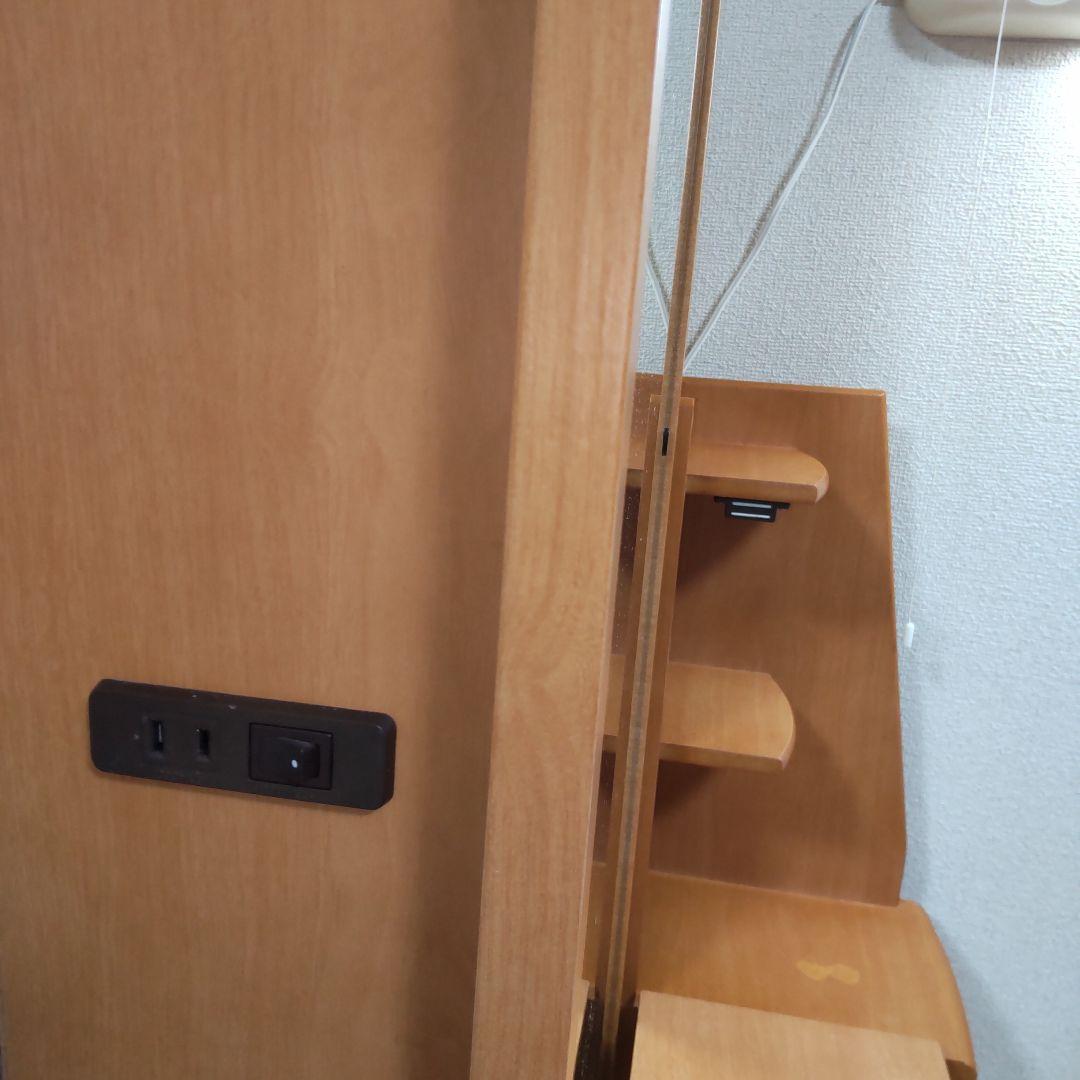 全身鏡付きドレッサー・収納 59x40x182cm