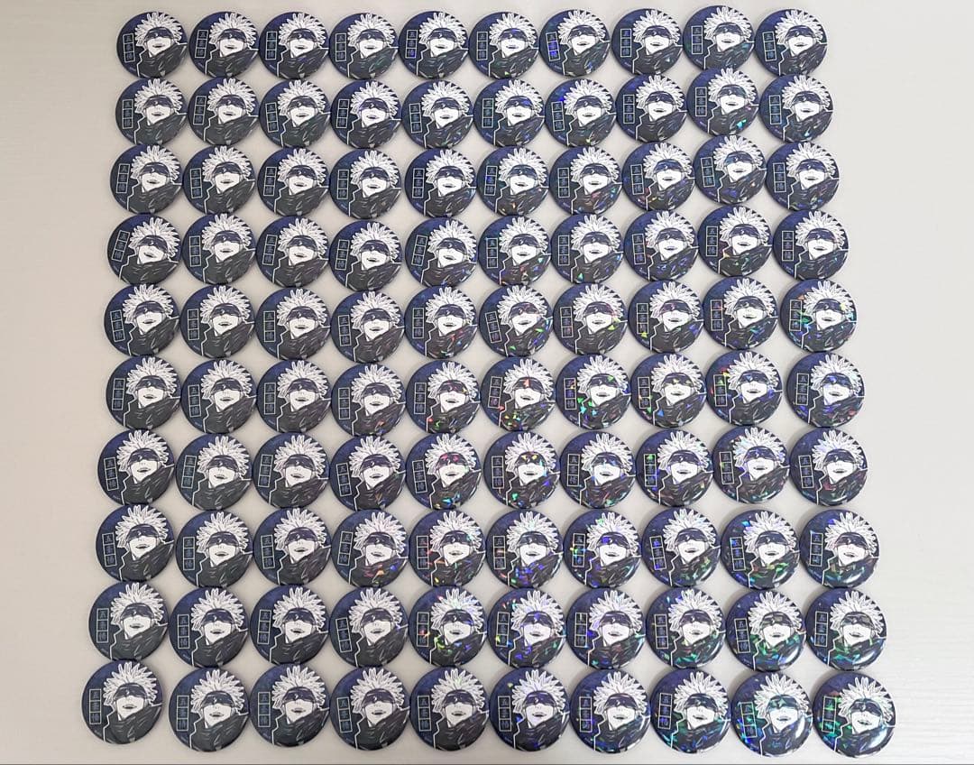 呪術廻戦 五条悟 オールスター缶バッジ 100点