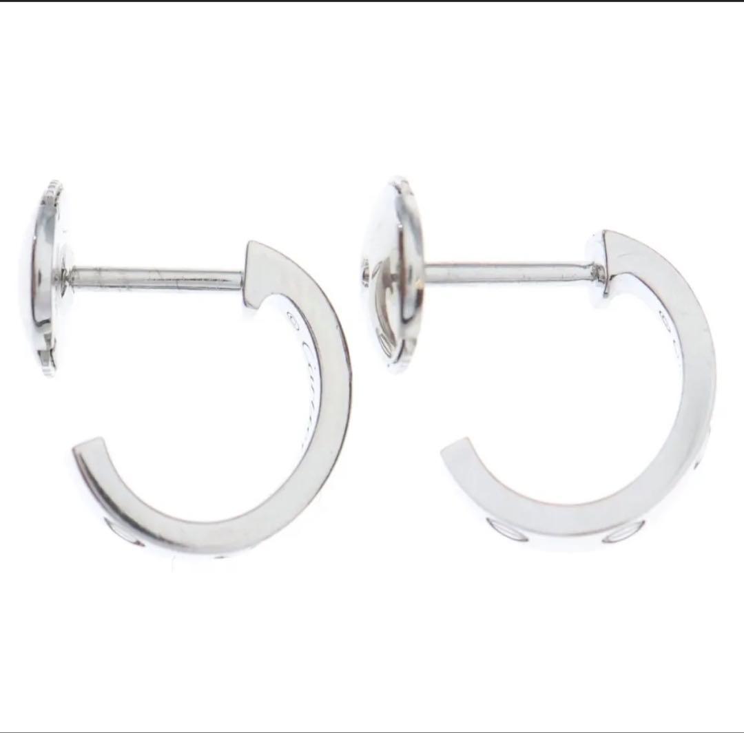 カルティエ ラブピアス スモール ミニ K18 WG ホワイトゴールド