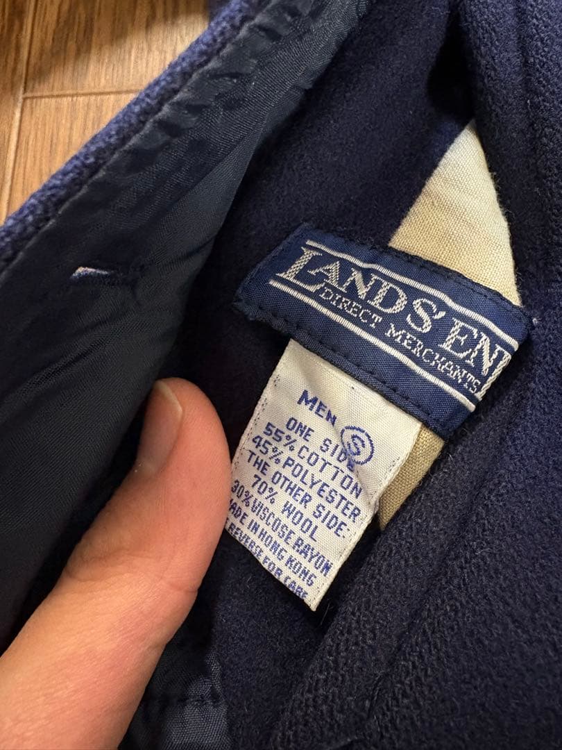 Lands' End リバーシブル　G9型ジャケット　ネイビー/ベージュ