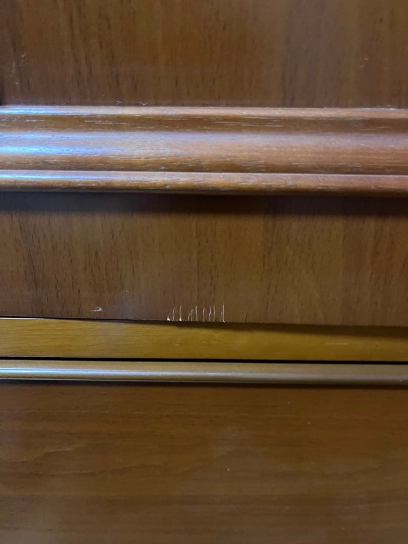 木製 3ドア アンティーク 洋服タンス 収納 ブラウン 3扉 引き出しミラー付