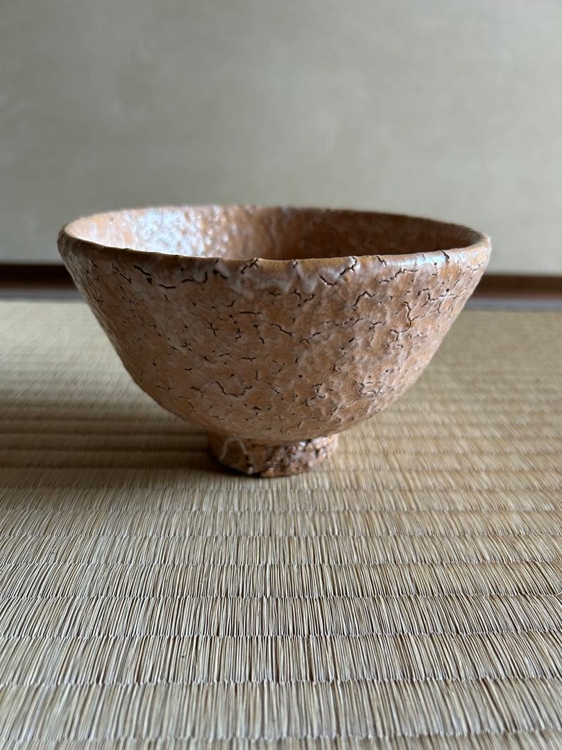 味舌隆司 萩茶盌　前大徳寺 福本積應 書付