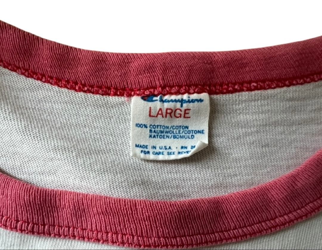 Visco　80s チャンピオン リンガーtシャツ USA製 L