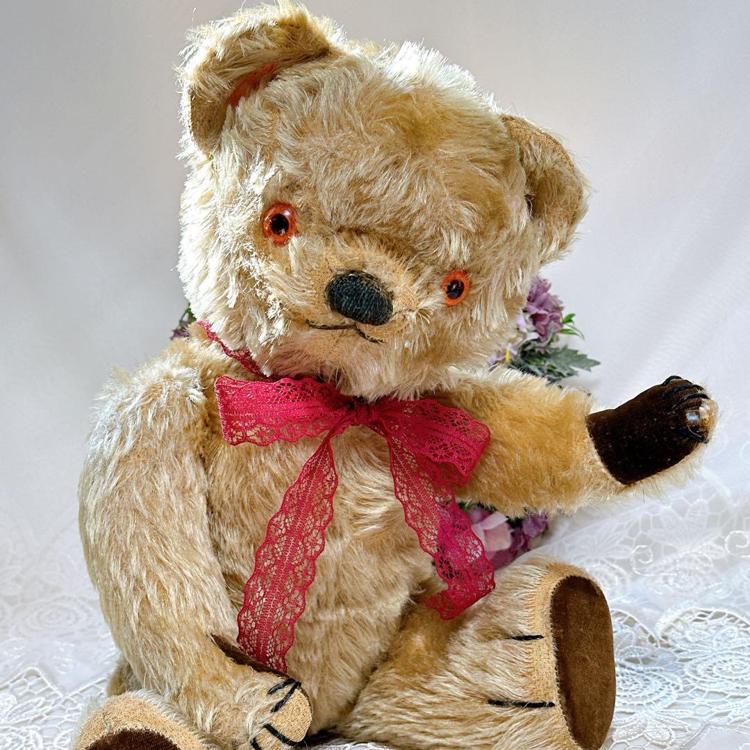 ❤️50s❤️ チャドバレー　平たい足のアンティークテディベア　アンティークベア