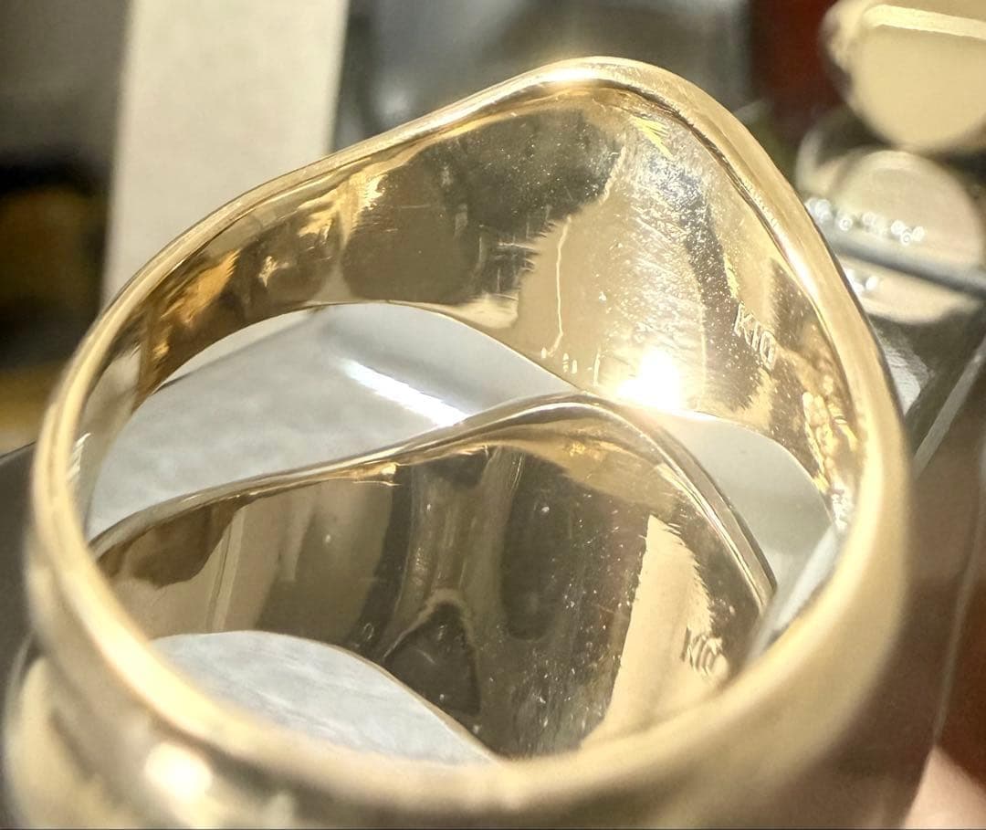 TIKASHI K10 シグネットリング 11号(実寸12.5)