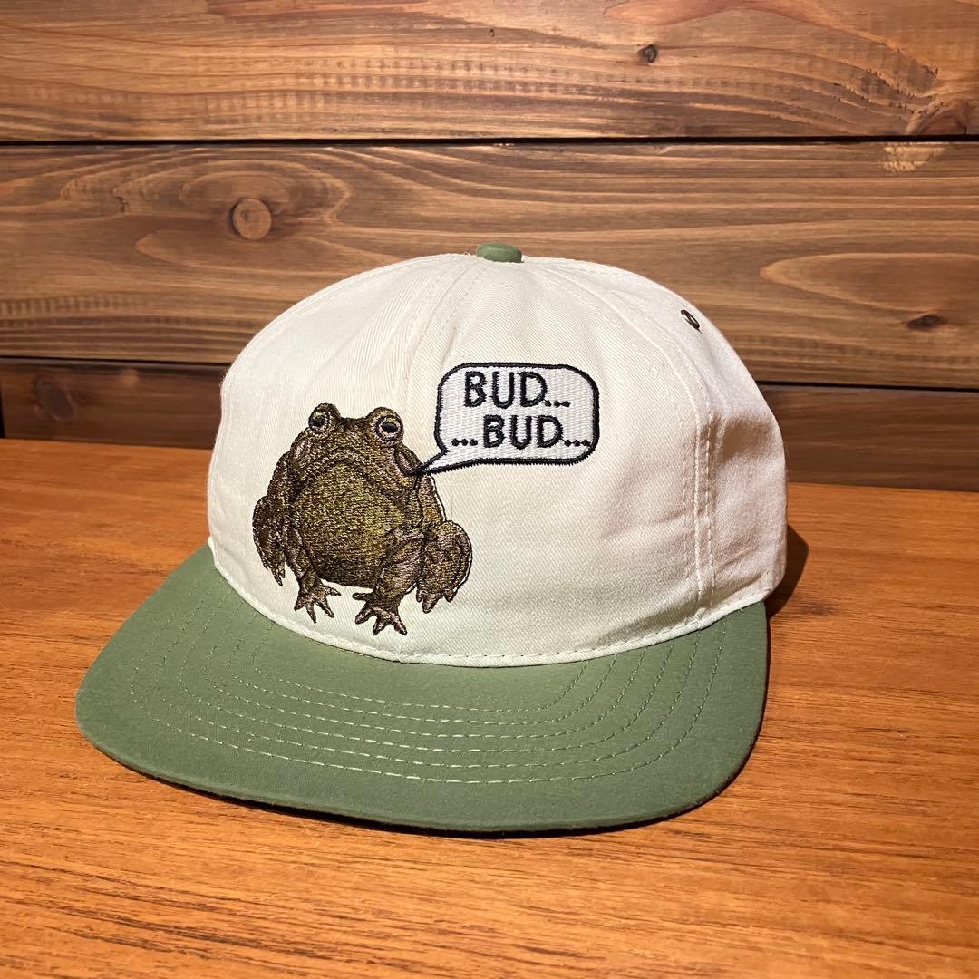 USA製 budweiser キャップ　ハット　帽子　フロッグ　カエル