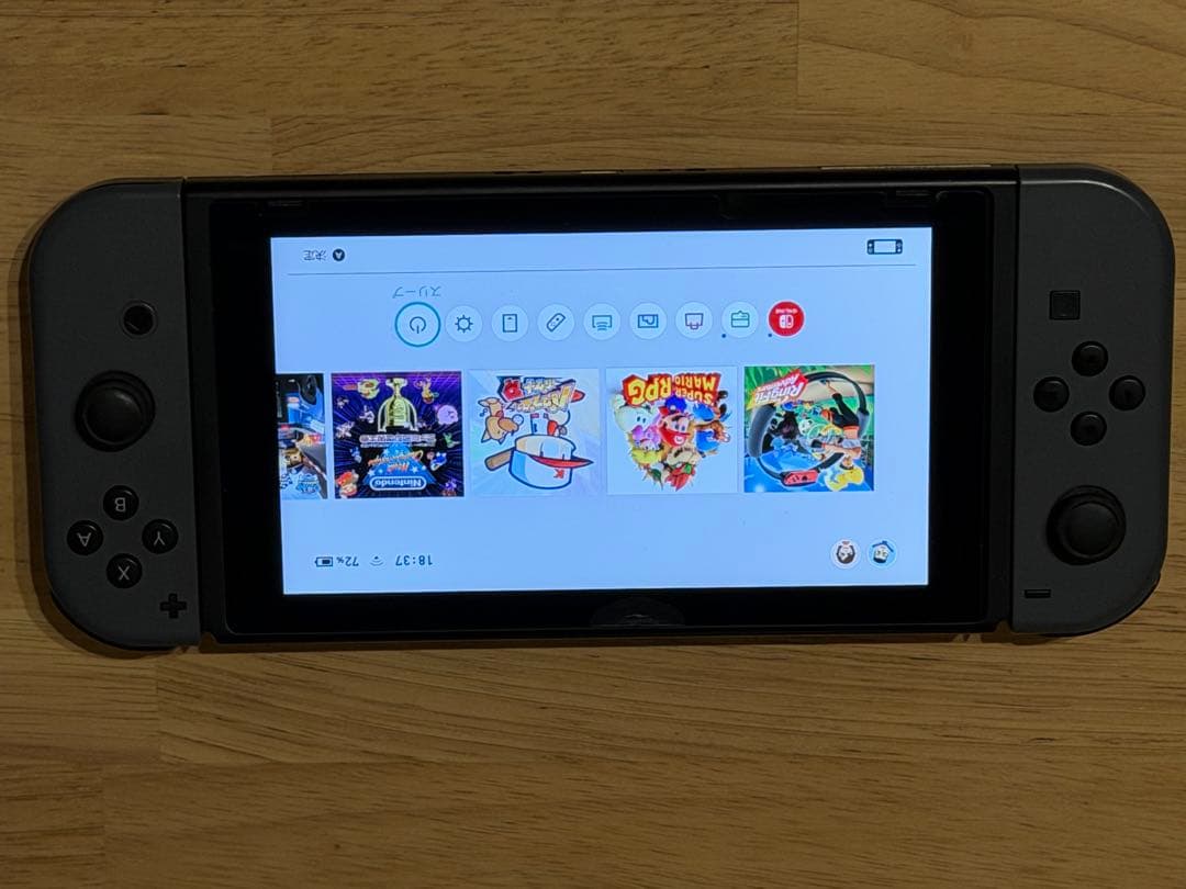 Nintendo Switch グレー 本体（ドック、付属品なし）