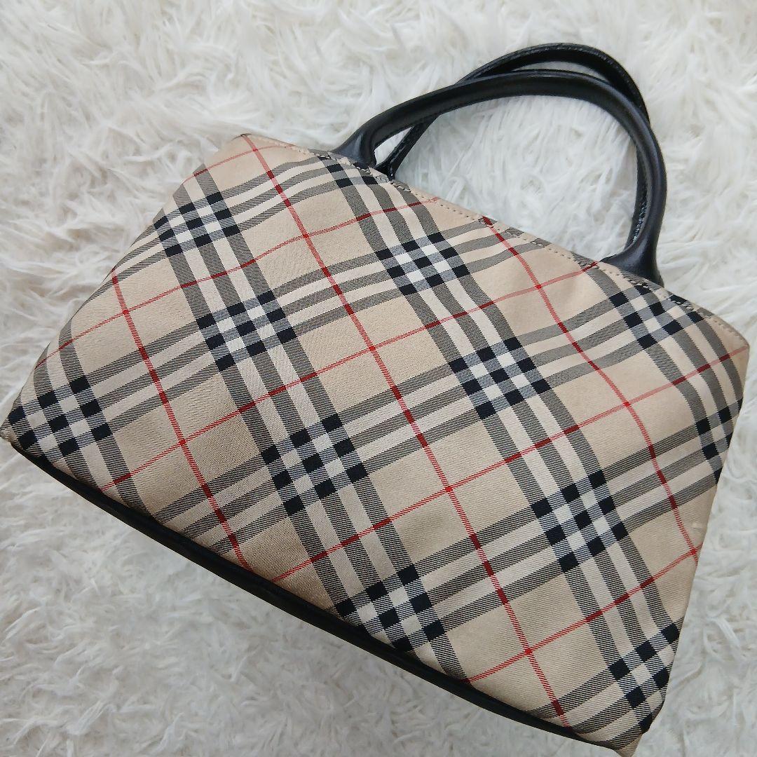 【BURBERRY BLUE LABEL】大容量ノバチェックハンドバッグ