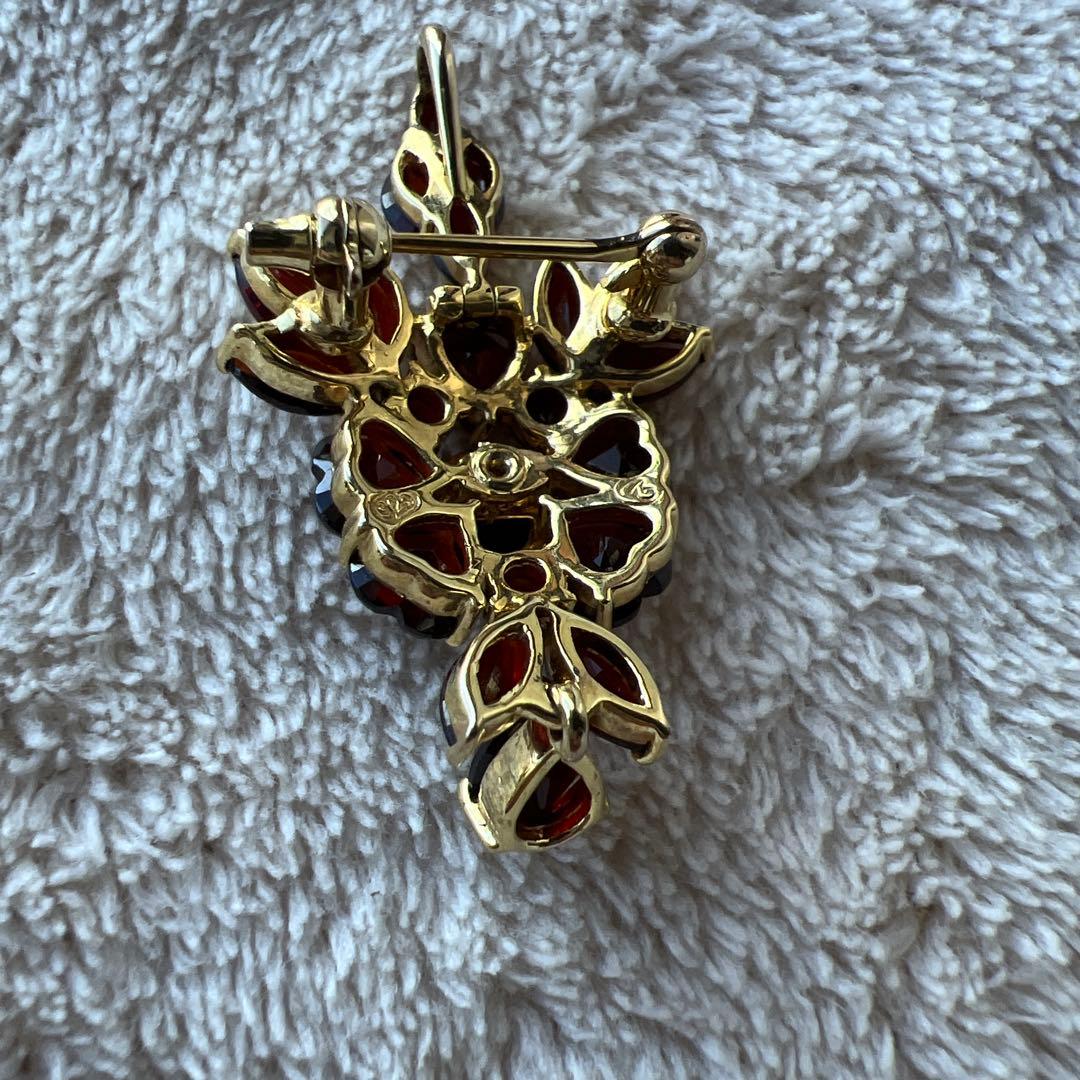 R*a様 碌山 Rokuzan ガーネット 925 ブローチ ペンダントトップ