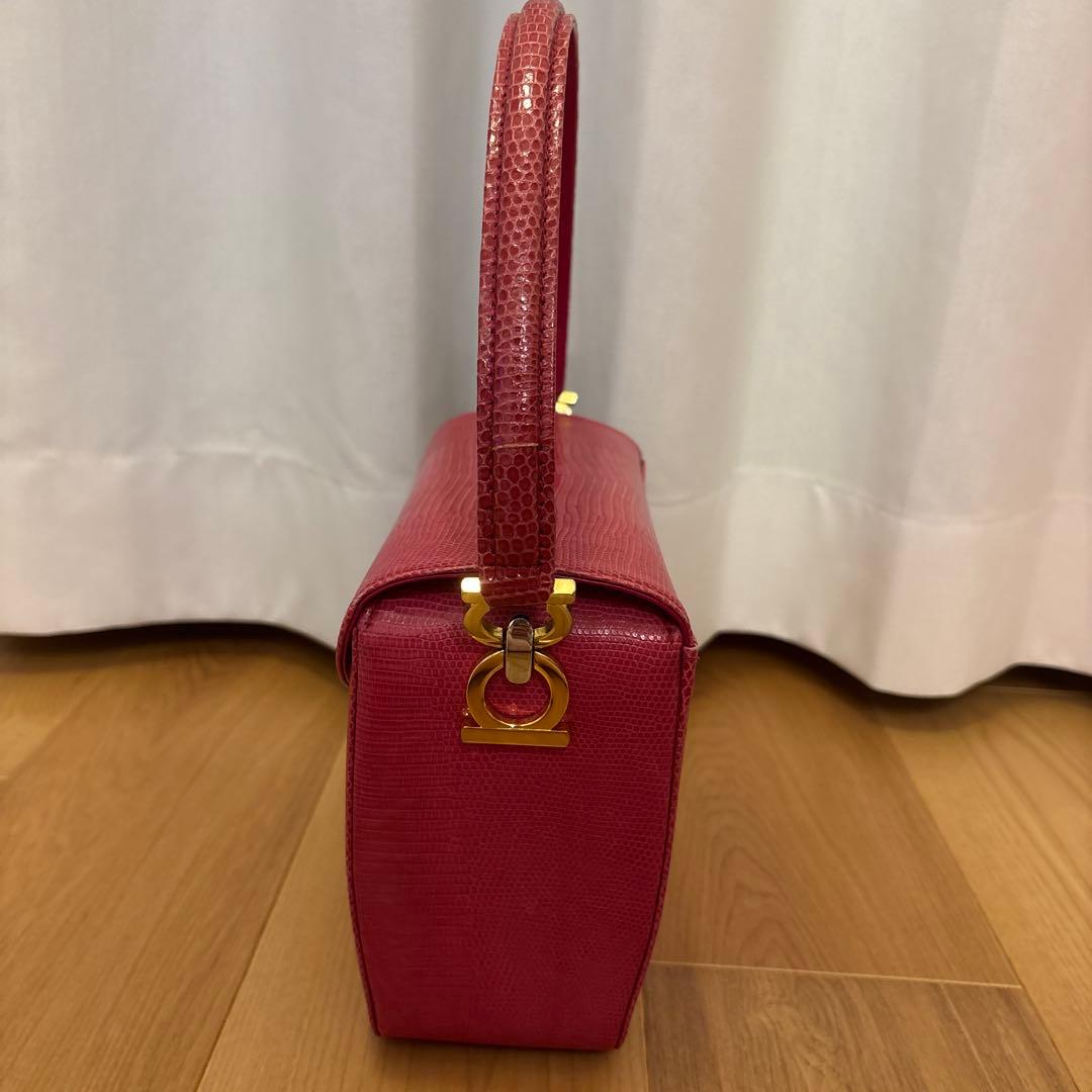 Reptile Bolsetta JRA認定 リザード 本革 ハンドバッグ