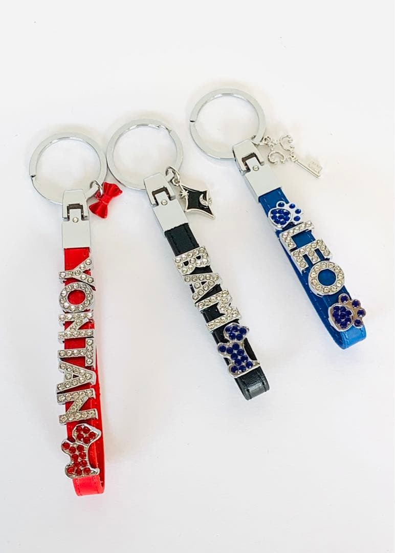 1/2限定価格❣️ドック キャット オーダー ペット ネーム キーホルダー