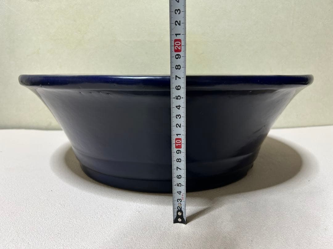 大型　松泉焼　山秋　盆栽鉢