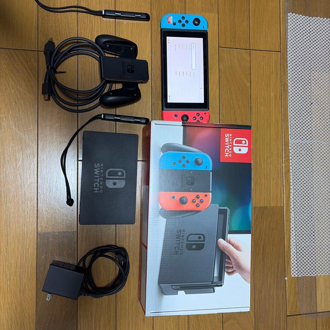 【B級品】Nintendo Switch ネオンブルー/レッド 本体