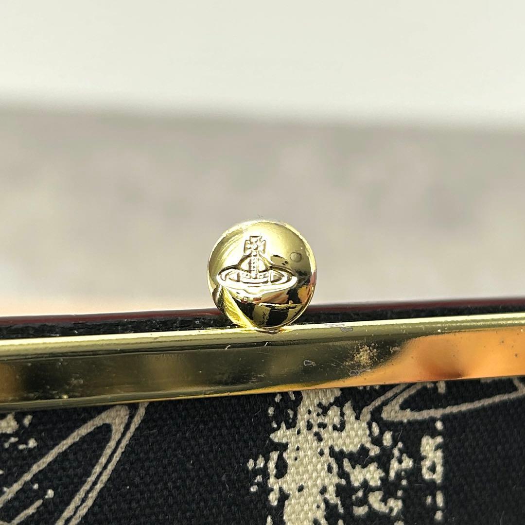 【美品✨️】Vivienne Westwood 三つ折り財布 がま口 オーブ 黒