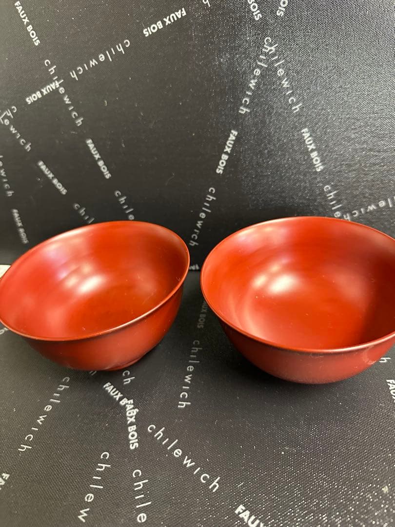 佐々木暢子 羽反椀 本朱2点