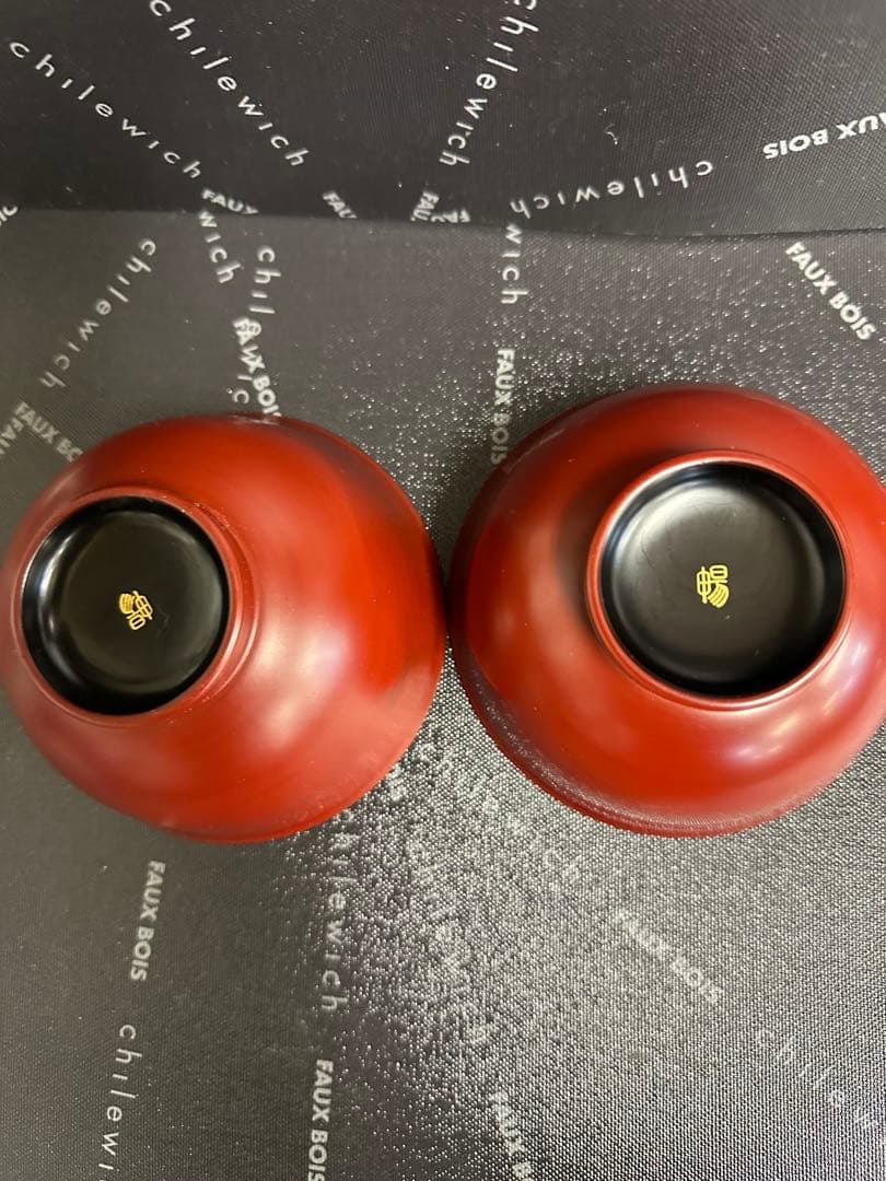 佐々木暢子 羽反椀 本朱2点