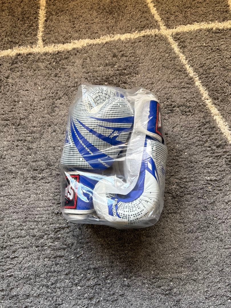 TWINS ボクシンググローブ 12oz 青/銀しみしみ