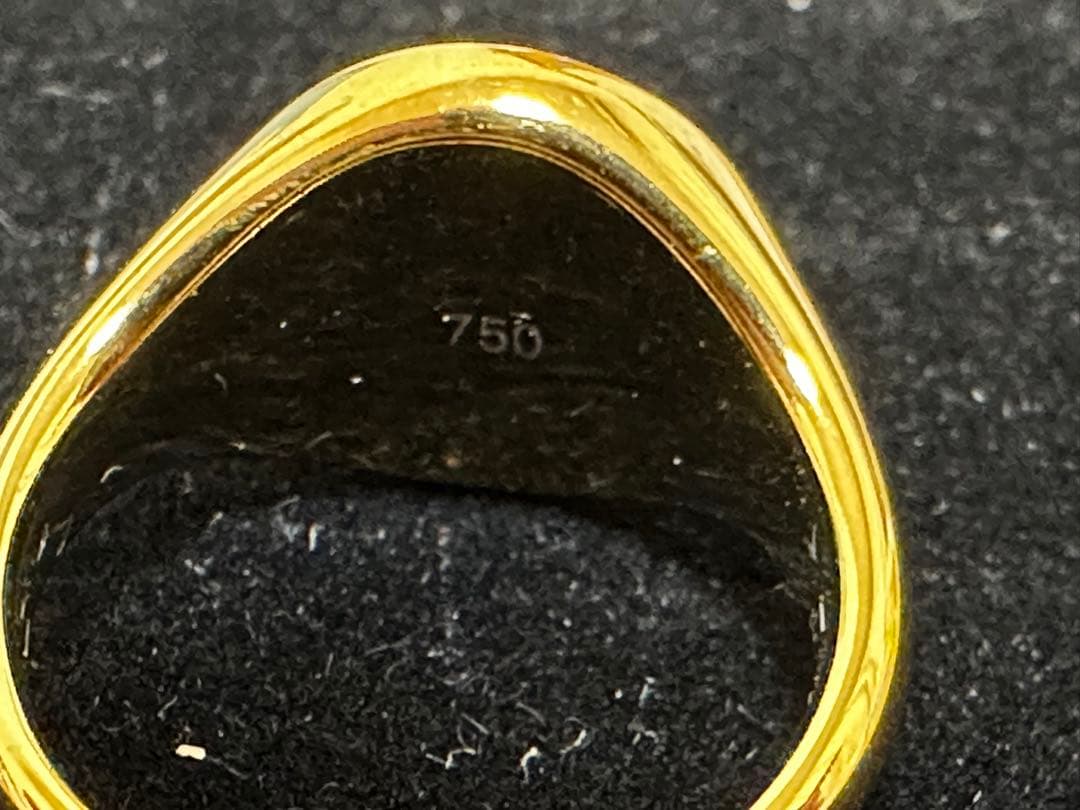 ア*ト様 【遺品整理】アクセサリー ゴールド 家財整理品 750 刻印 リング