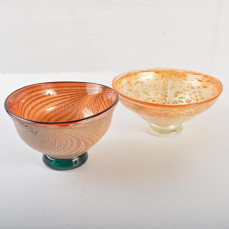 ガラス作家　高松敬子作　鉢　器　2点まとめて　D　R7510