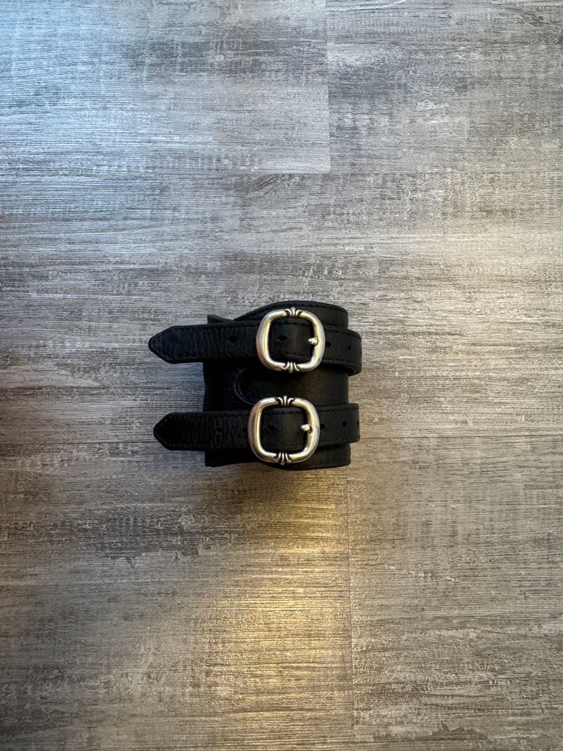 chrome hearts ダブルR&R レザー バングル