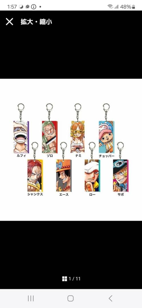 K*4様 ONE PIECE DAY'24　アクリルプレートキーホルダー　8種コ