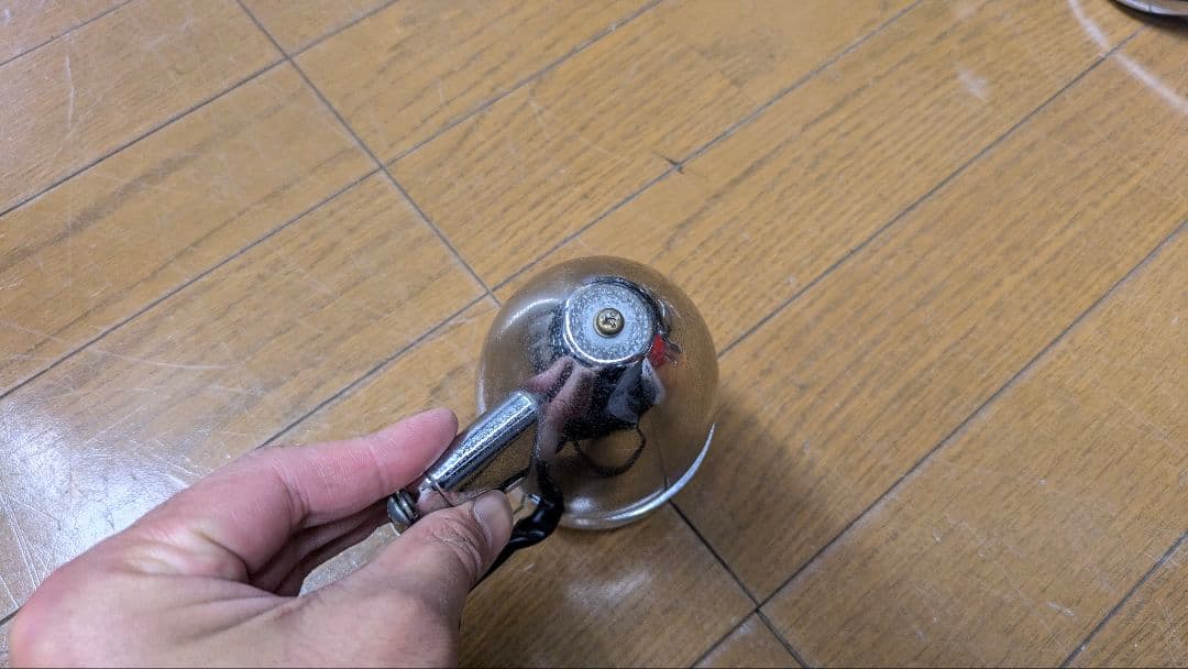 バイク用　1インチパイプクランプ　アナログ時計　ヴィンテージ　ハーレー