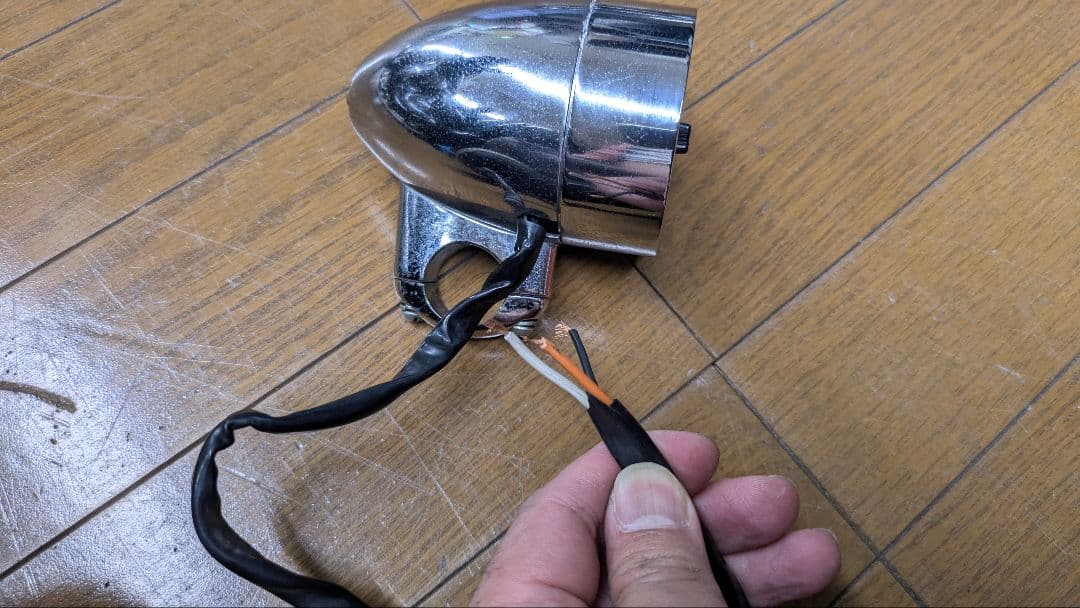 バイク用　1インチパイプクランプ　アナログ時計　ヴィンテージ　ハーレー