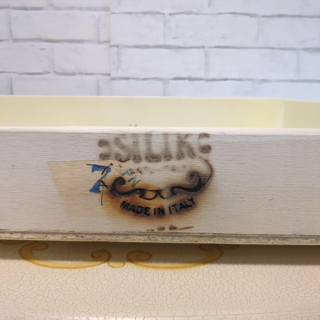 SILIK(シリック)　ロココ調　引き出し付きサイドテーブル　花台、飾り棚